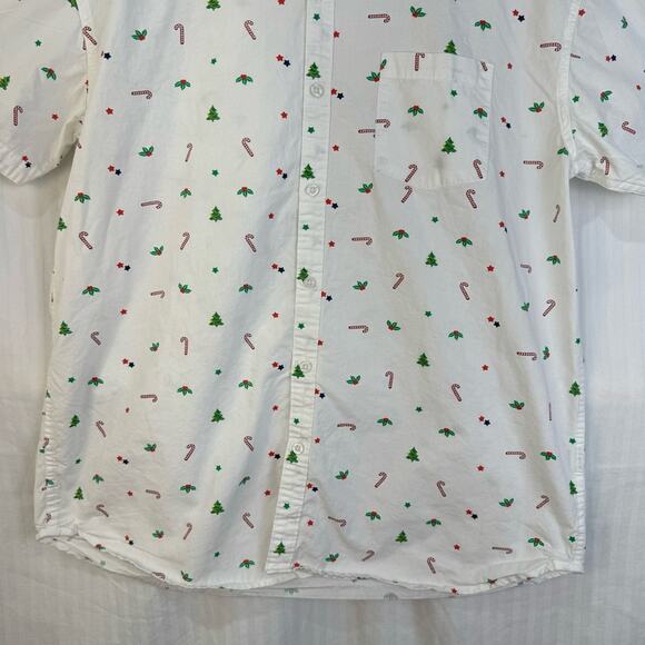 Eighth Avenue Men’s Size X-Large Christmas Short-Sleeve Button-Up Shirt Holiday - Picture 7 of 7